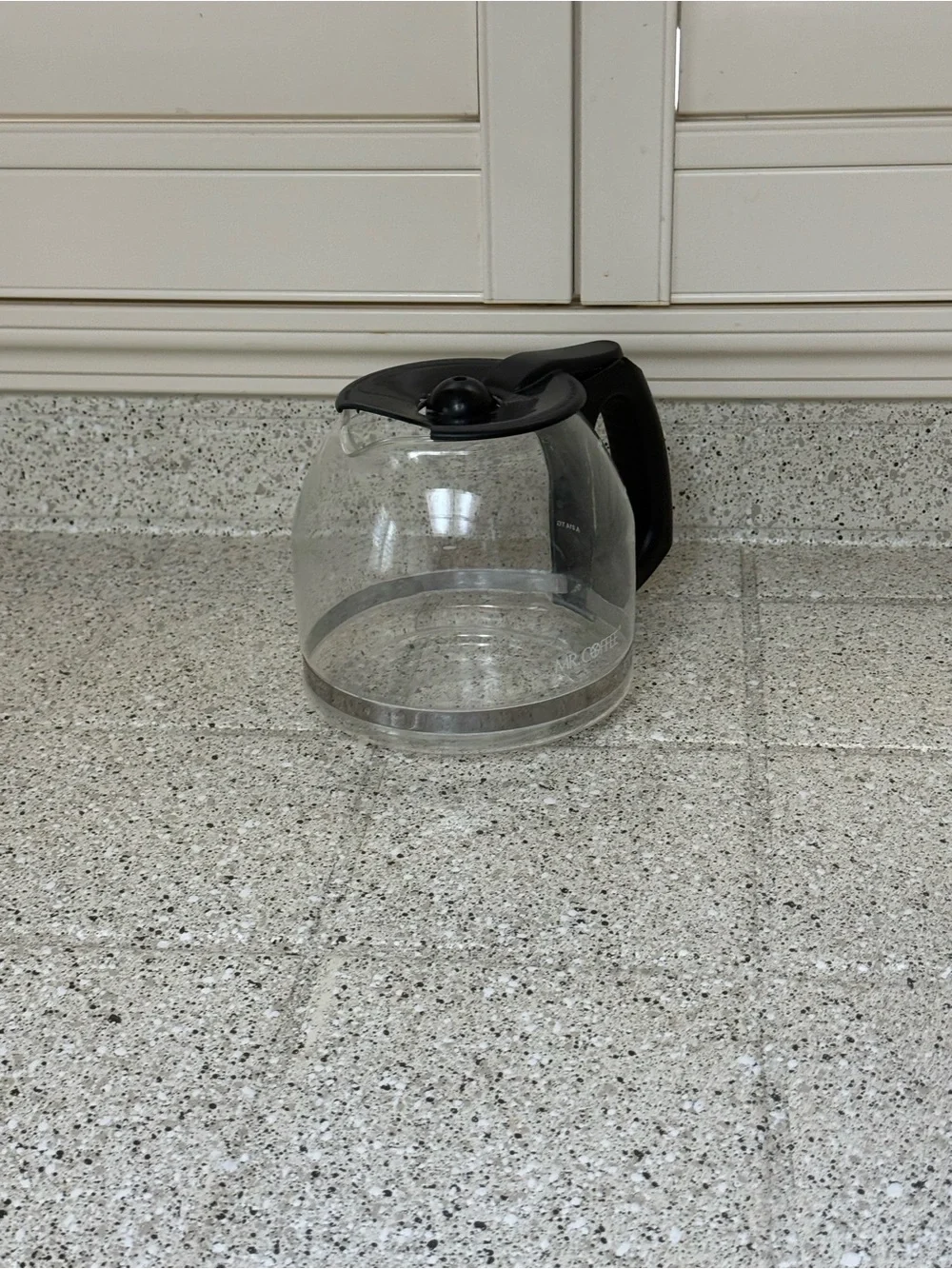 Mr. Coffee 12-Cup Glass Coffee Carafe with Black Handle and Lid